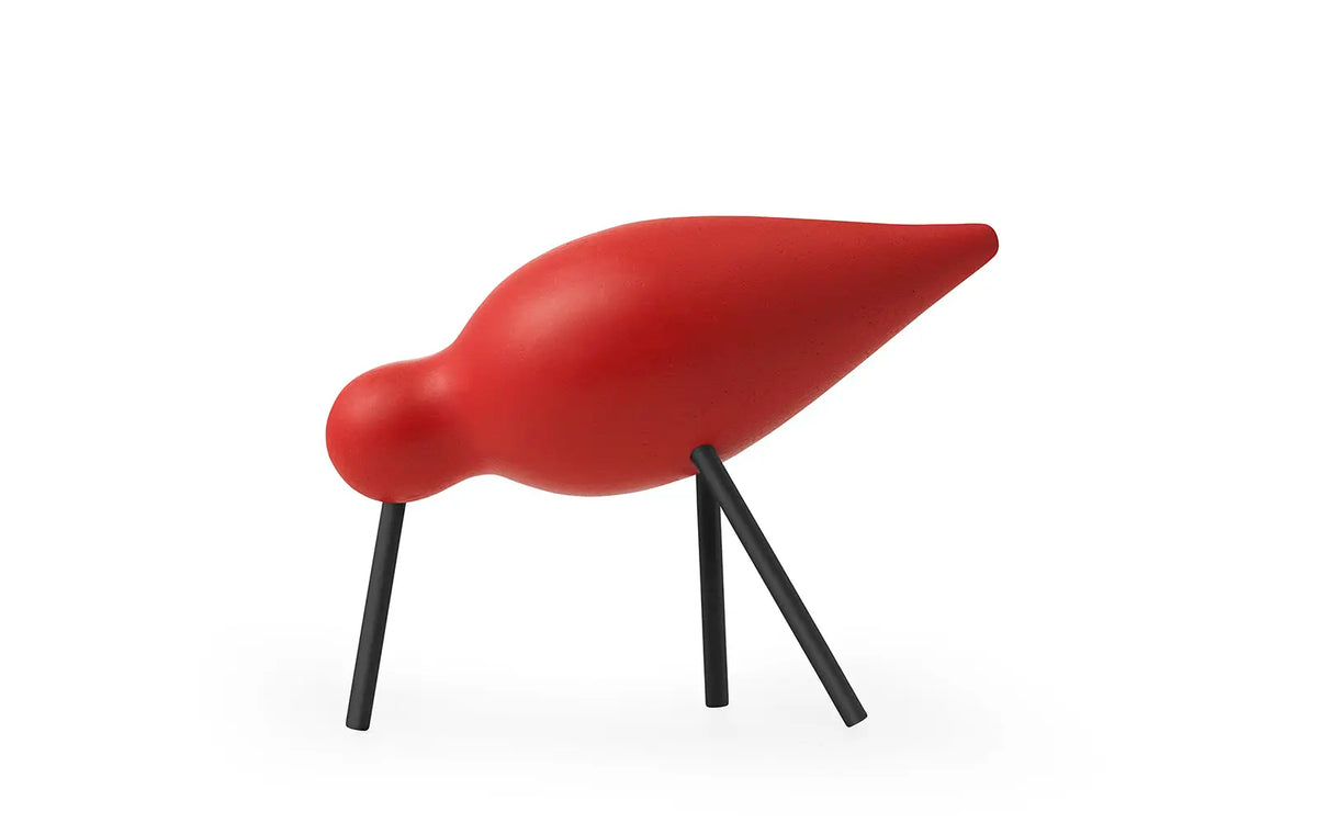 Normann Copenhagen Shorebird Medium, rød/sort