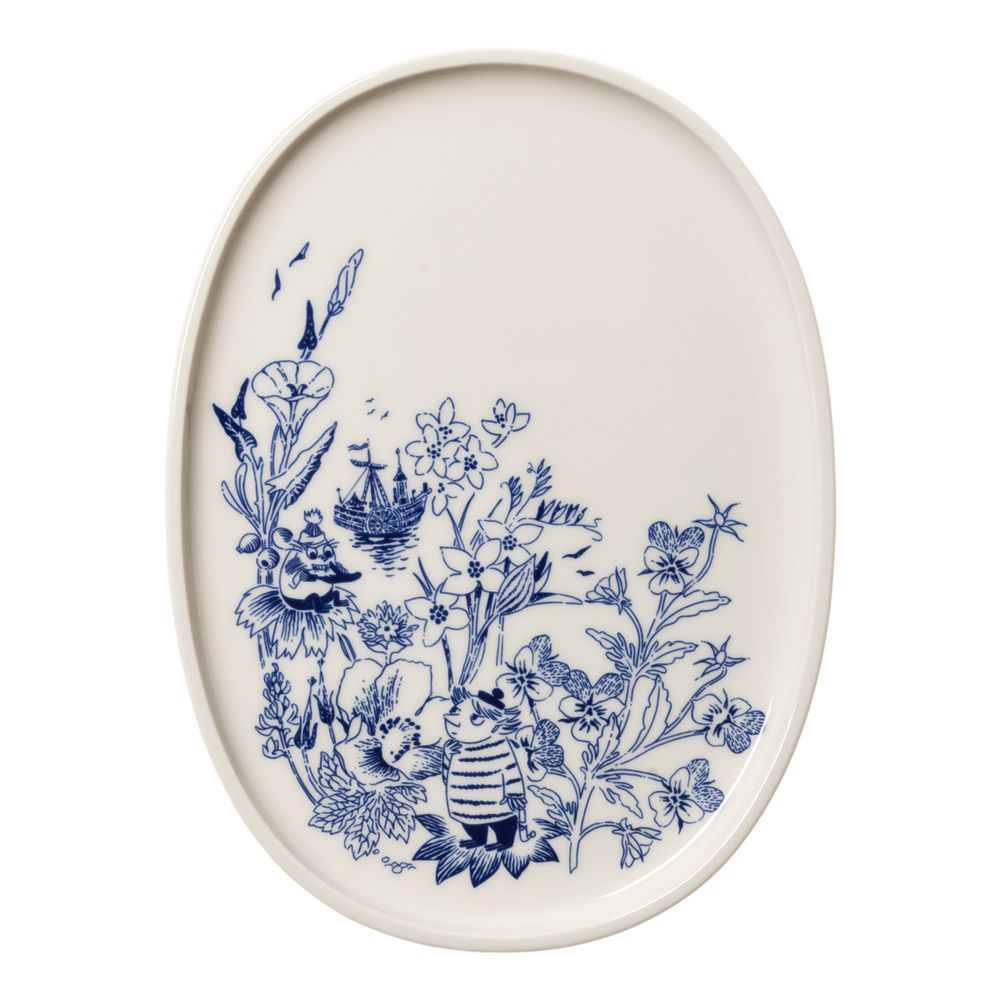 Moomin Haru Serving Plate 17cm Oval - The Official Moomin Shop
