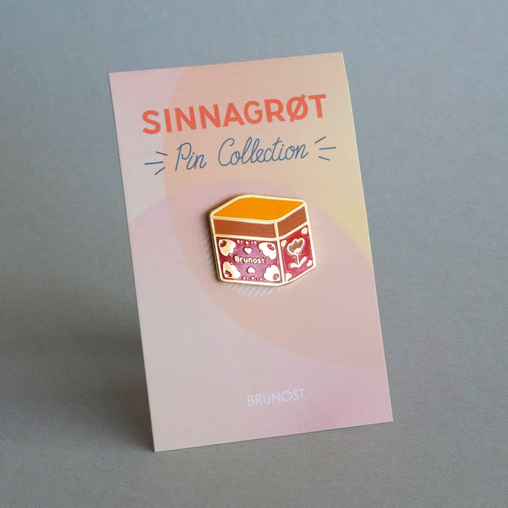 Emaljepin Brunost Sinnagrøt