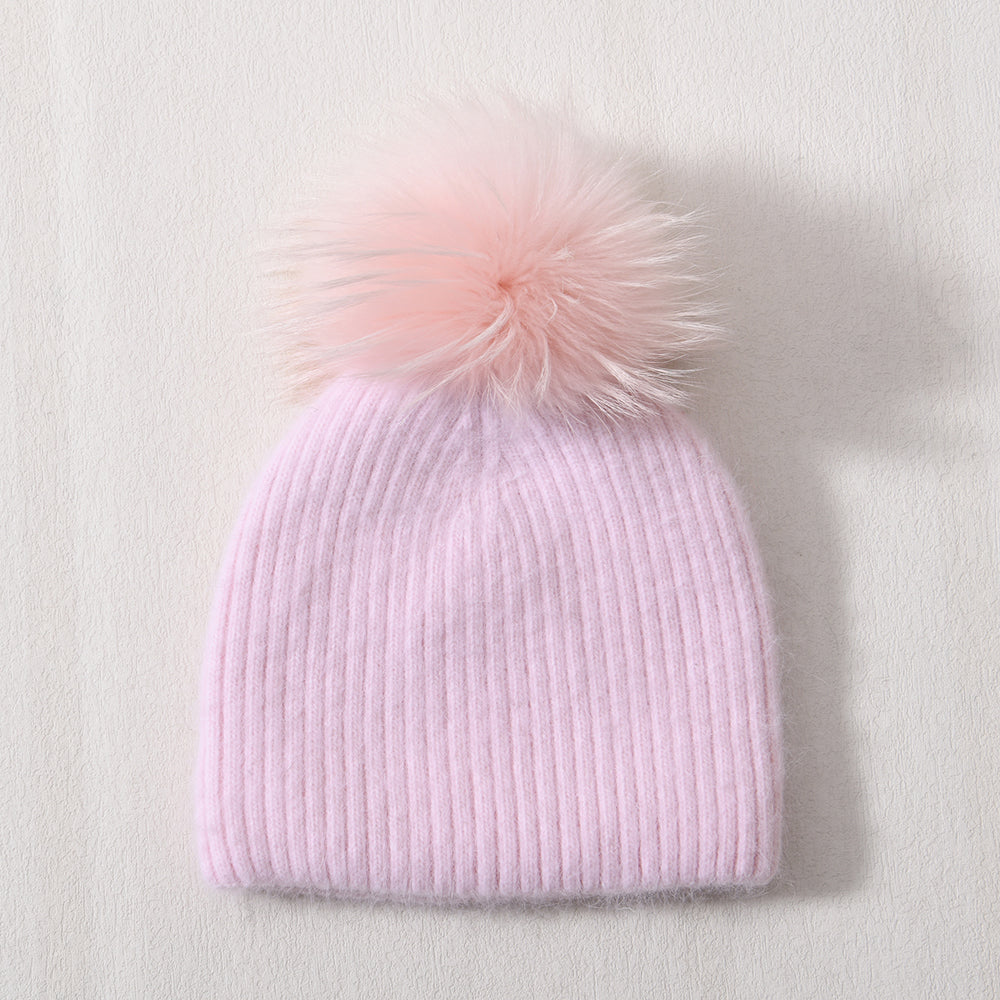 Lue Februar Cashmere blend med dusk lyserosa