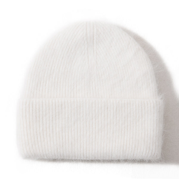 Lue Ella Fluffy Cashmere hvit