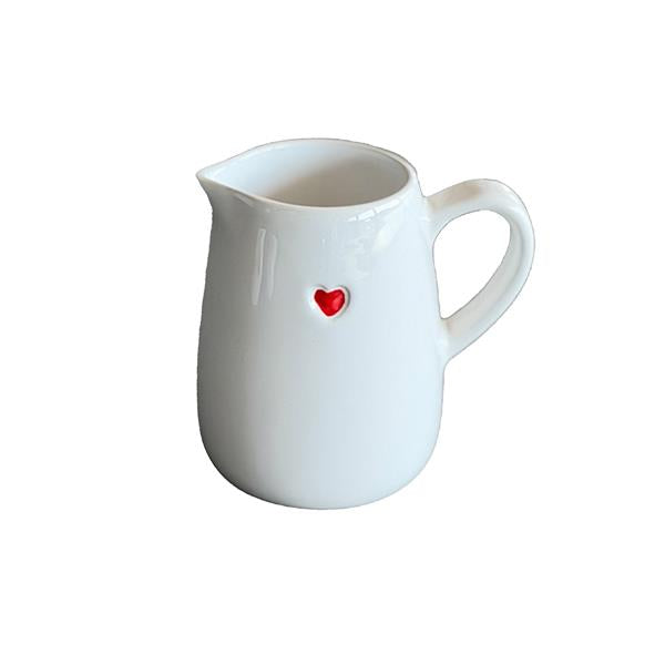 Melkekanne med Rødt Hjerte Bruka Design