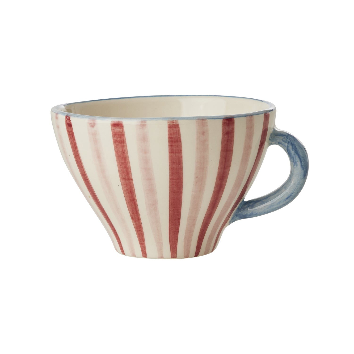 Ceramic Tea Cup Hand-painted Stripes