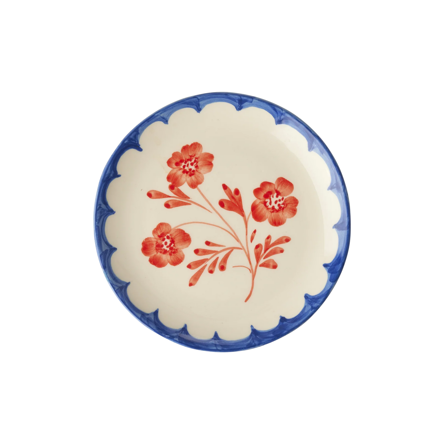 Ceramic Cake Plate Vintage Flower