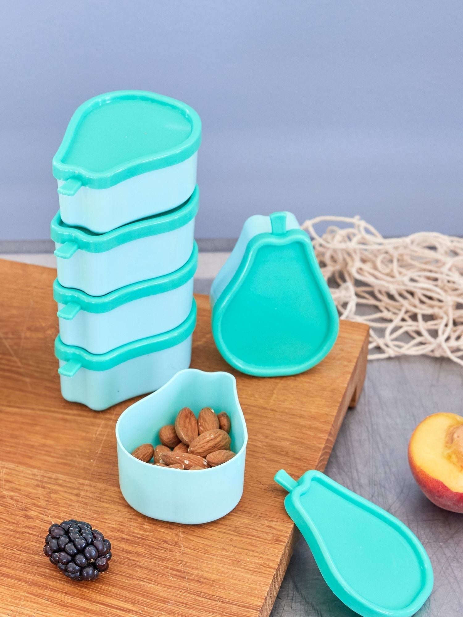 Oppbevaringsbokser sett med 6 - pære