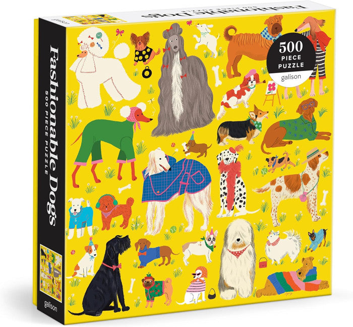 Puzzle Fashionable Dogs 500