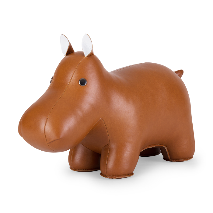 Doorstop Hippo Tan & White 2kg