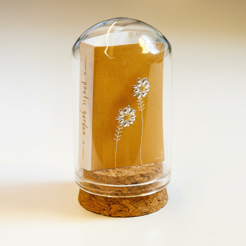 Earrings In A Message Bottle 'Poetic garden'
