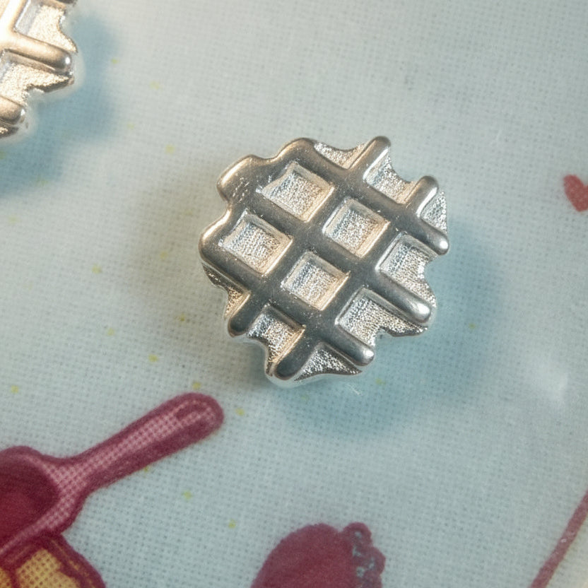 Earrings In A Message Bottle 'Waffle cookbook'