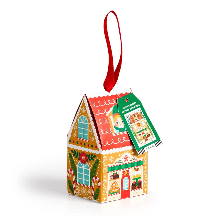 Puzzle ornament mini Santas Bakery 48pc