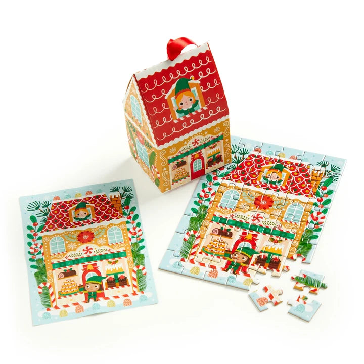 Puzzle ornament mini Santas Bakery 48pc