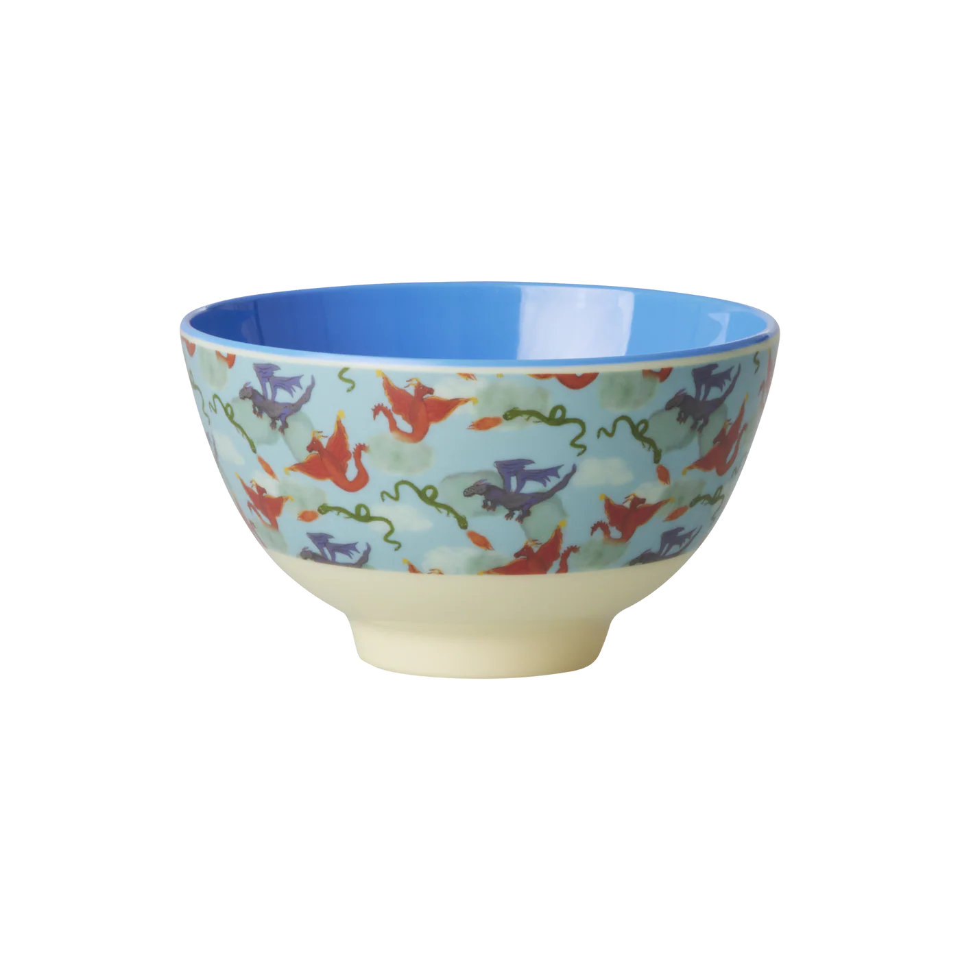 Melamine Bowl Small Dragon Print