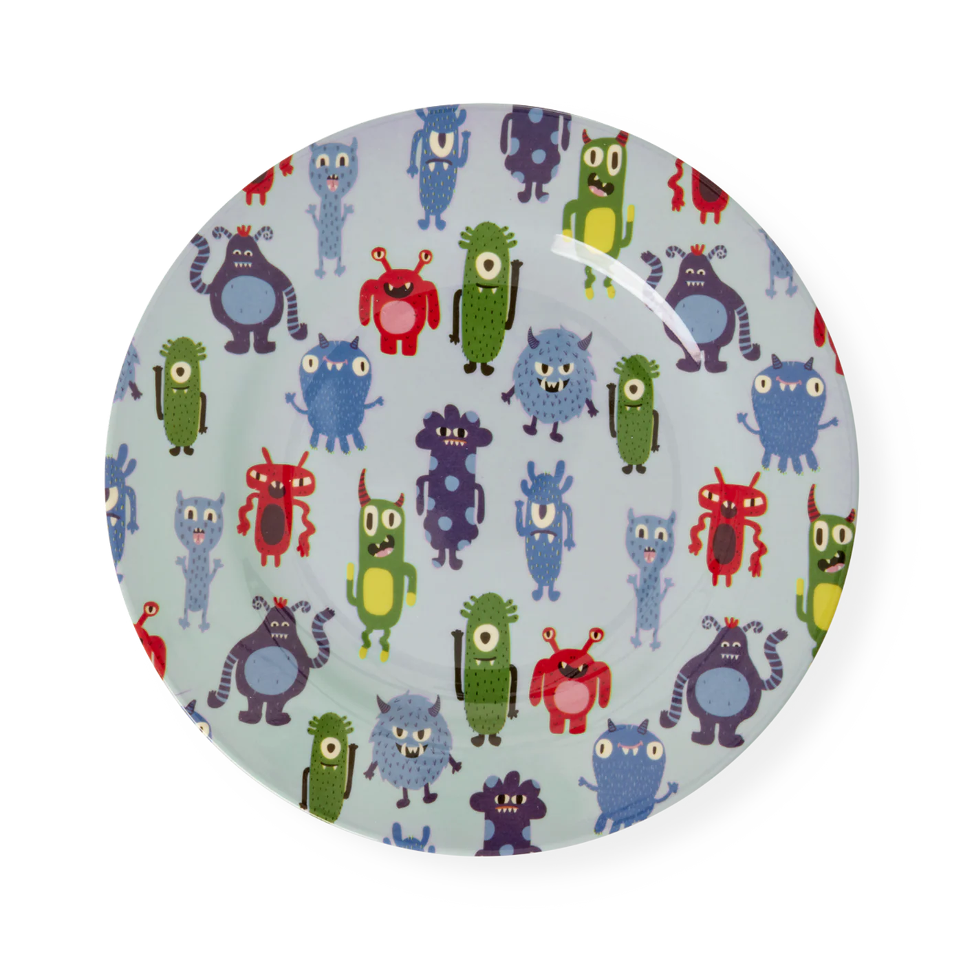 Melamine Round Side Plates Monsters