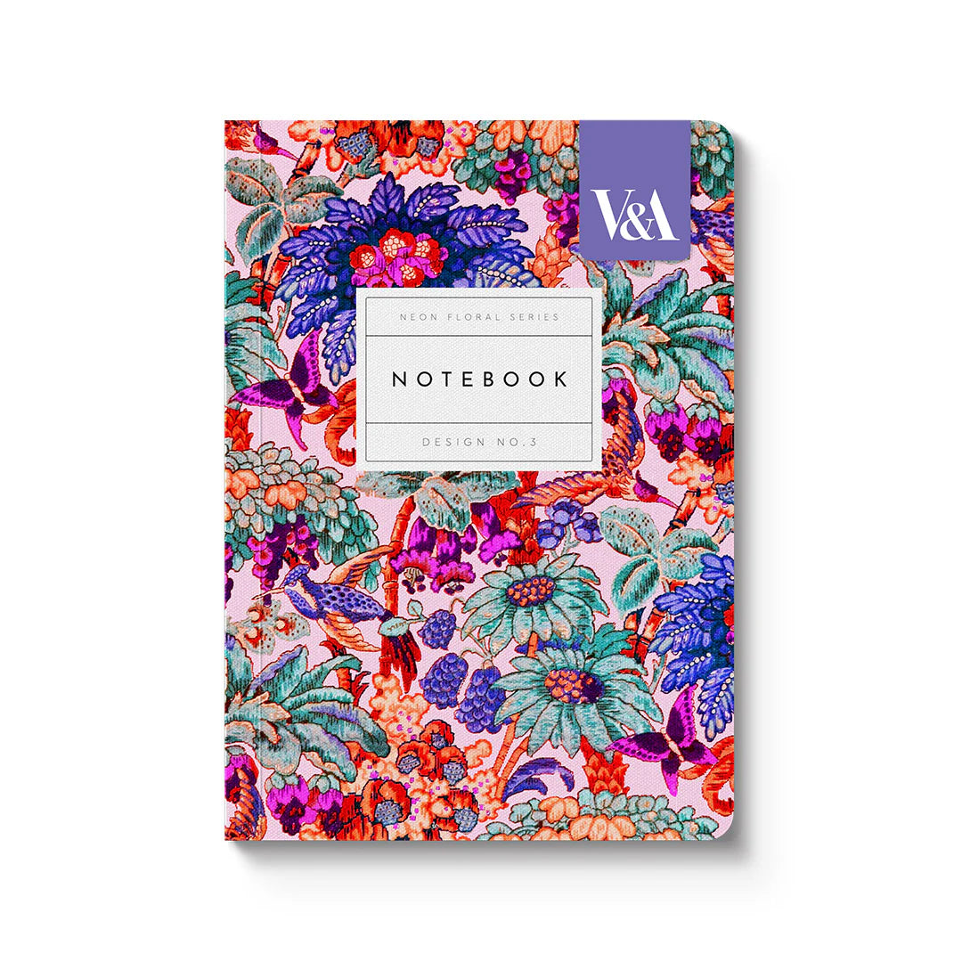 Notebook Neon Coral Jungle A6