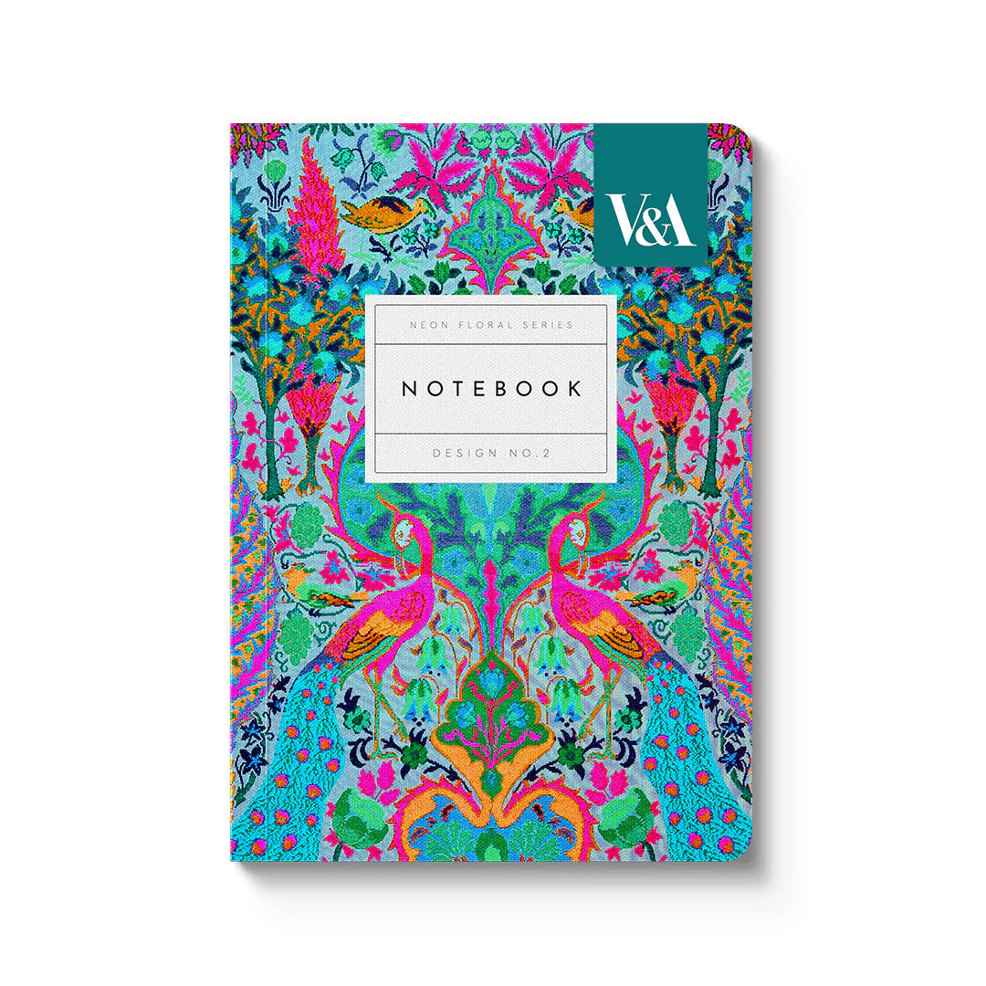 Notebook Neon Flowers A6