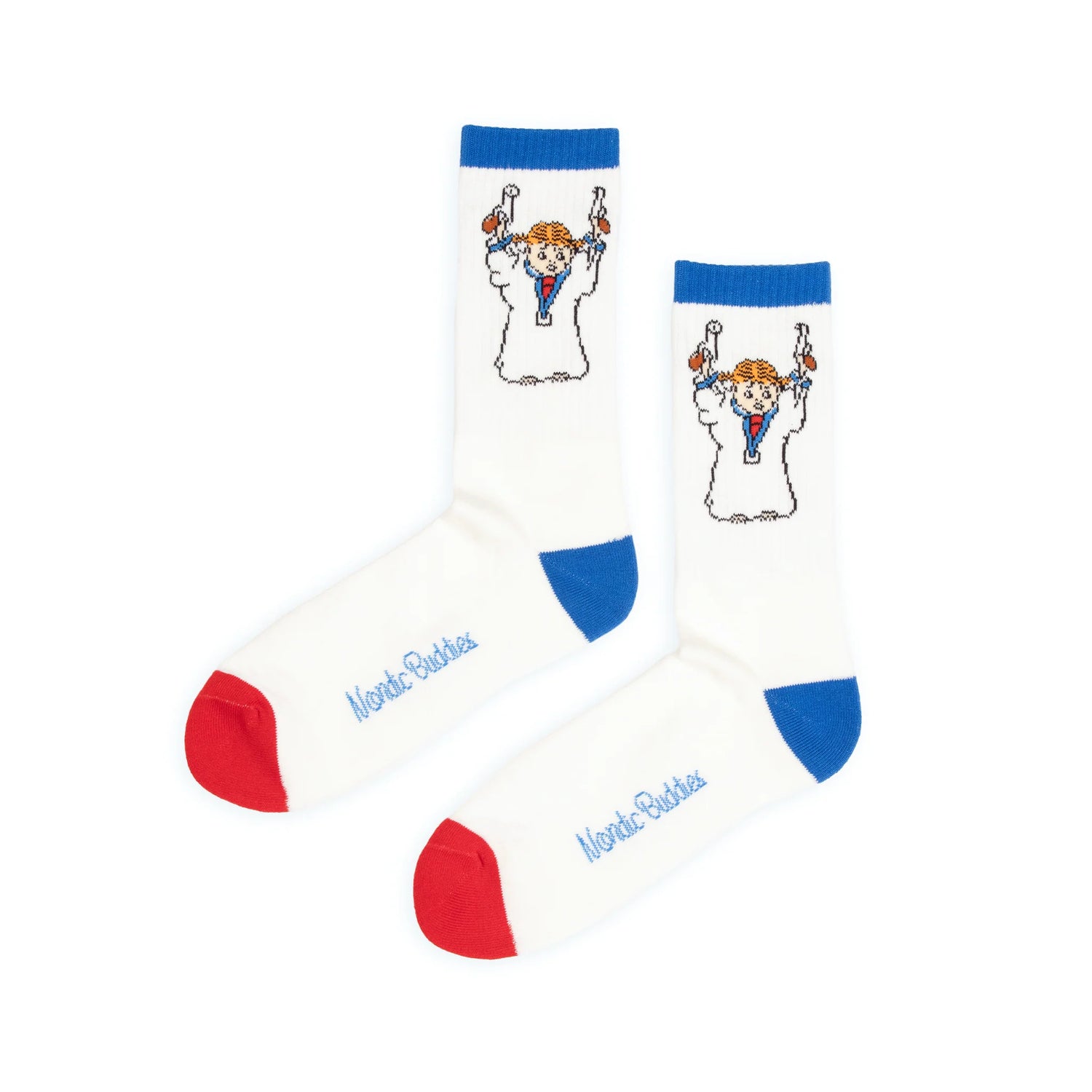 Pippi Sokker Men Retro Blue heel str. 40-45