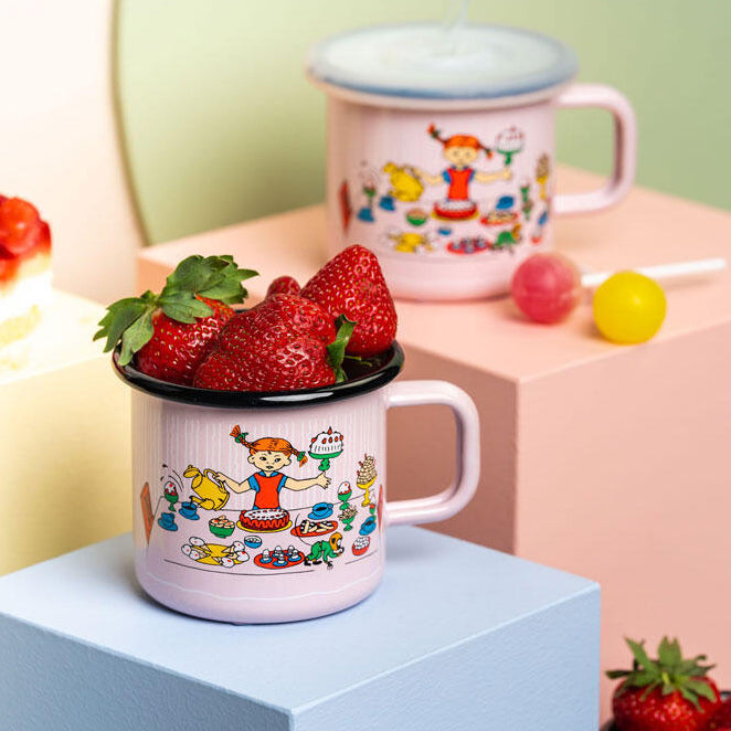 Pippi Emaljekopp 3,7 dl Pippis bursdag