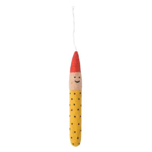Little Hangings Ullpynt Pixie okergul