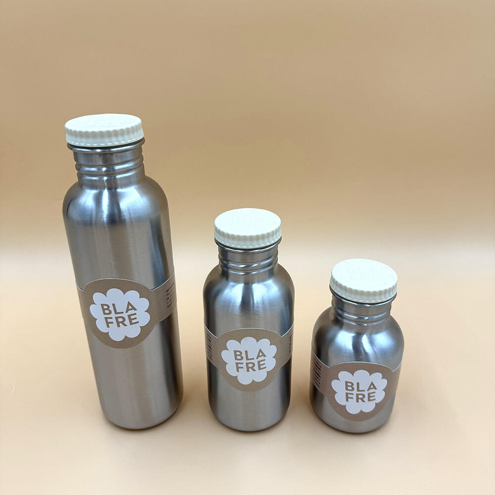 Steel bottle 0.5l Beige