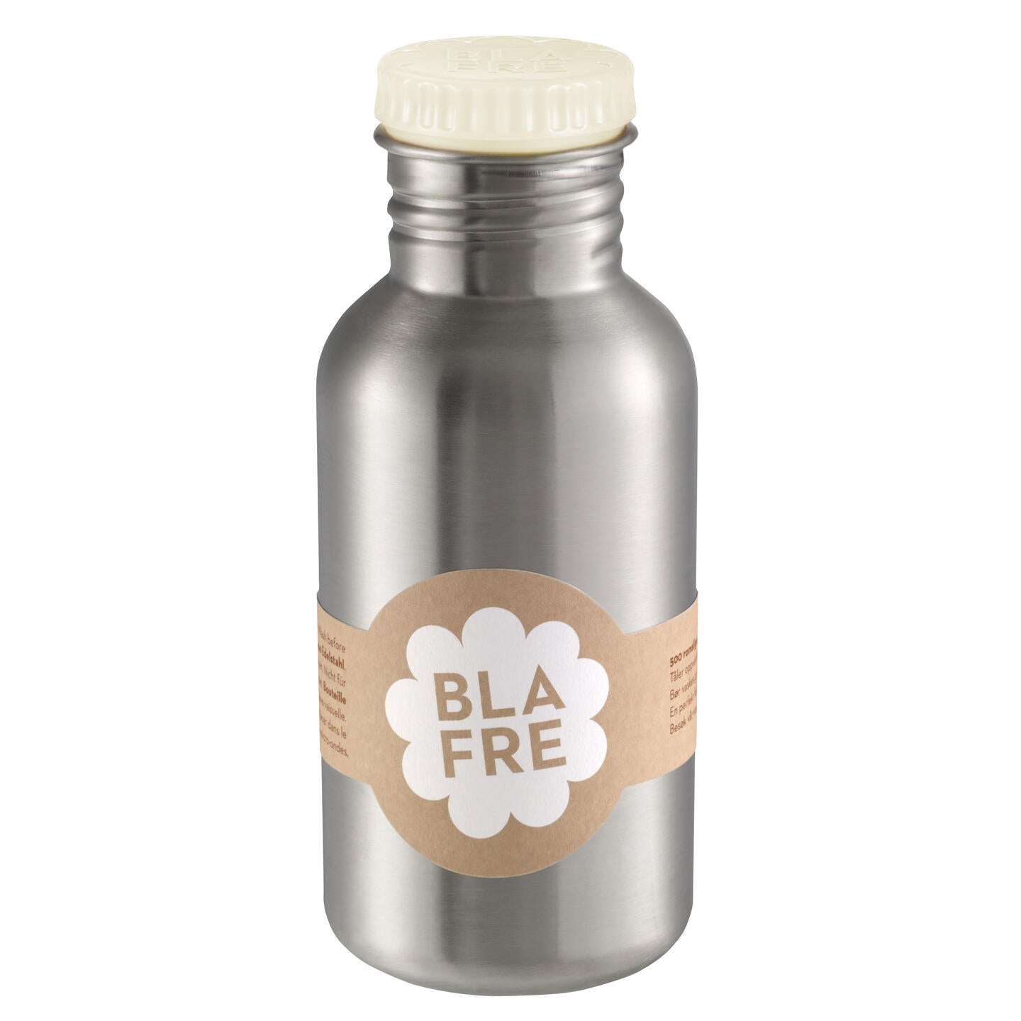 Steel bottle 0.5l Beige