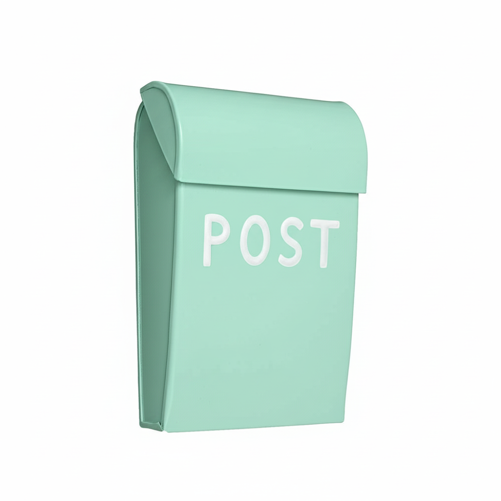 Postkasse in mint color