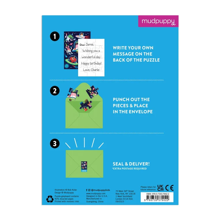 Greeting Card Puzzle Cosmic Party