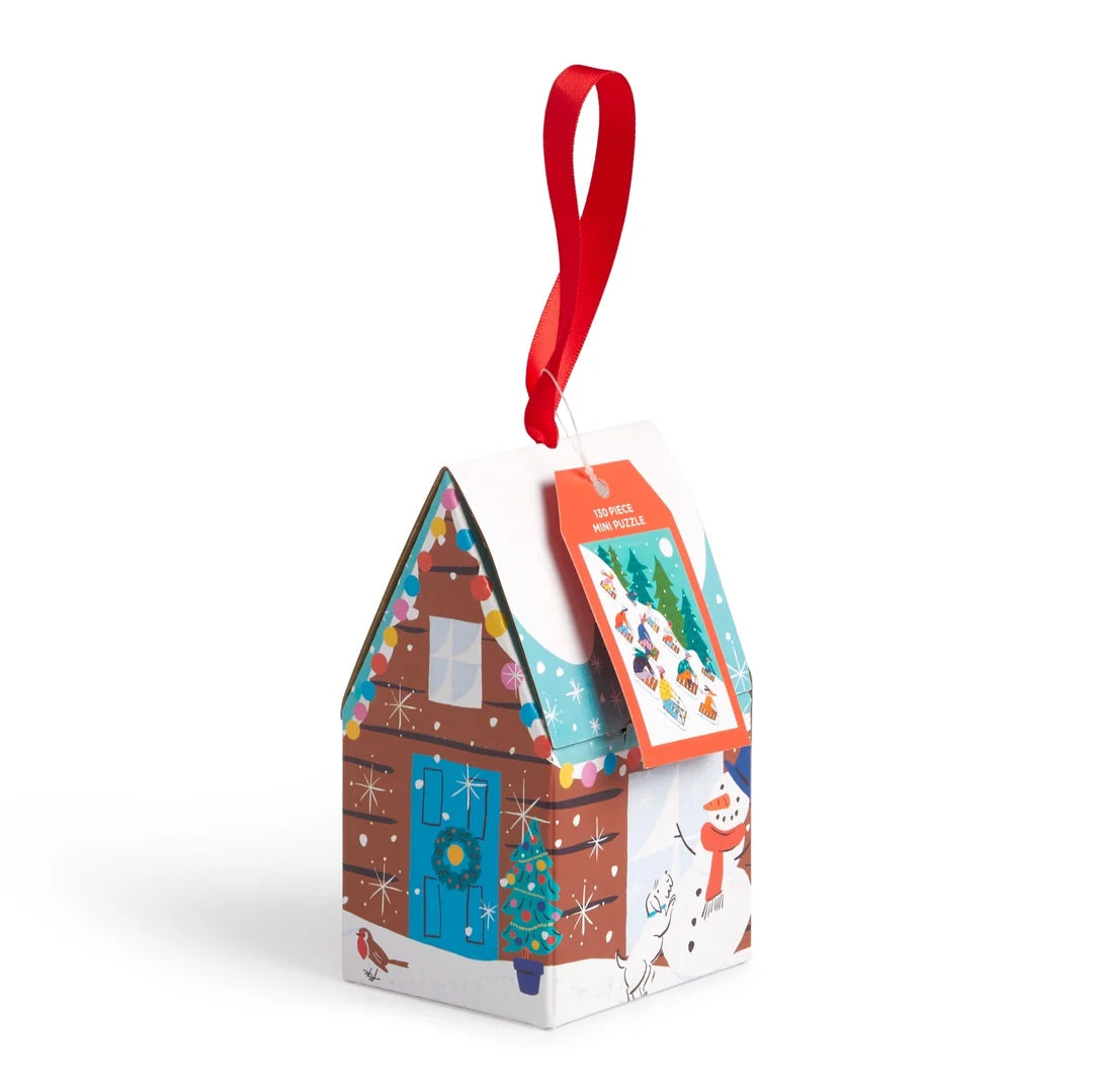 Puzzle ornament Winter sledding 130 pc