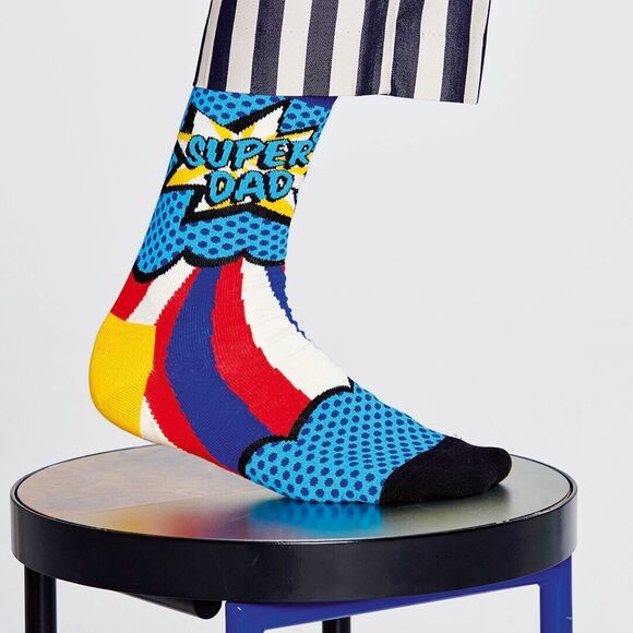 Super Dad Sokker Gaveeske 41-46 Happy Socks