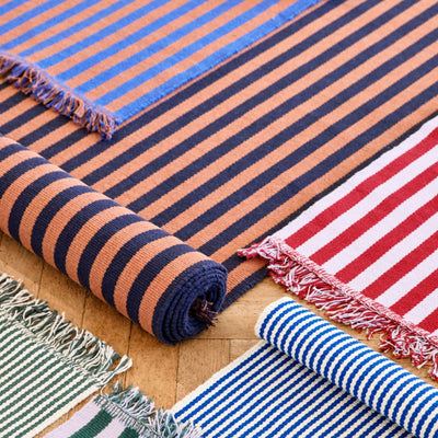 Stripes And Stripes Teppe 65 x 300 Navy Cacao