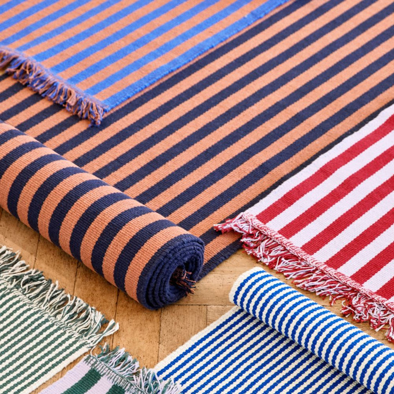Stripes And Stripes Teppe 65 x 300 Navy Cacao