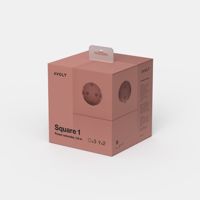 Square 1 Skjøteledning Rosa