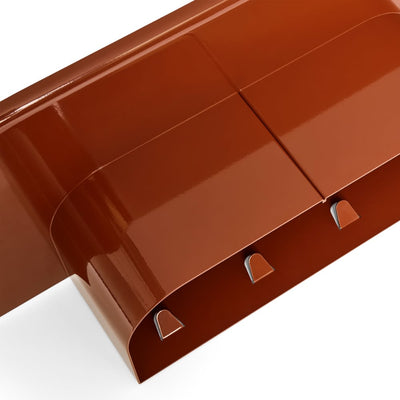 Korpus Shelf 7 Hooks Large Brick Red