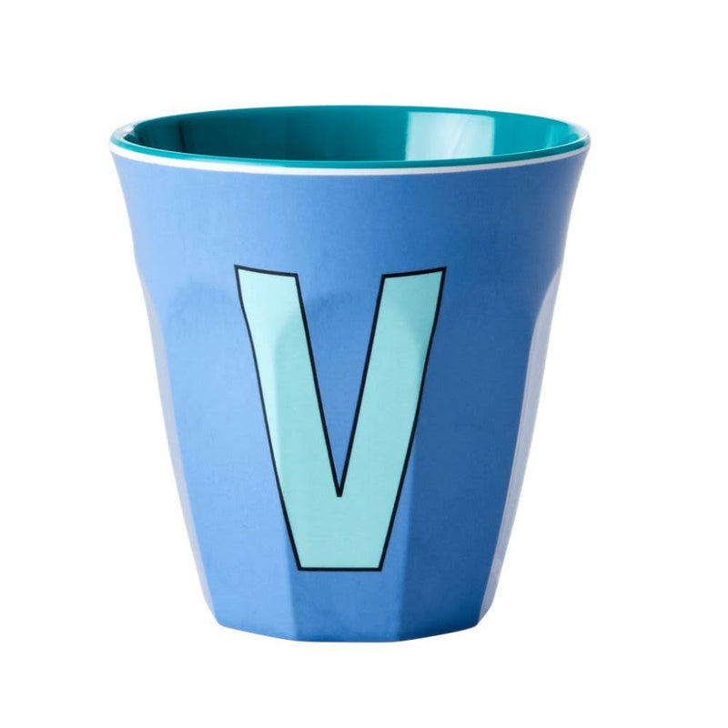 Alphabet Cup Dusty Blue V