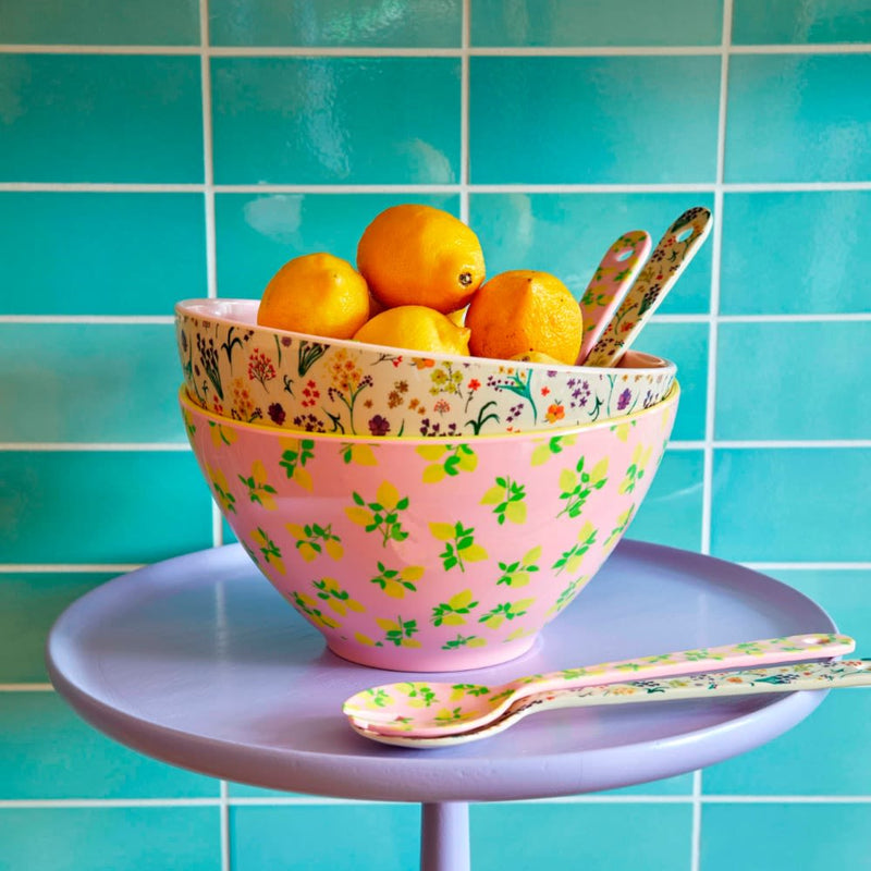 Melamin Salatsett Lemon Print