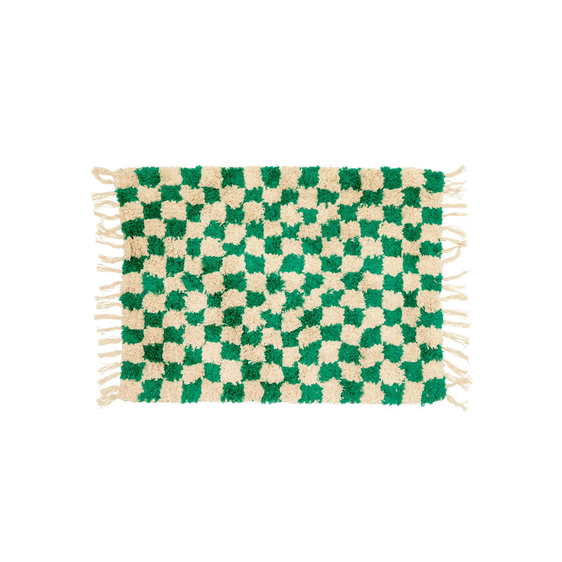 Gulvteppe 70x100 Green checkered