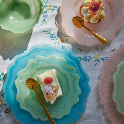 Alabaster Lunsjtallerken Ø21 Rosa