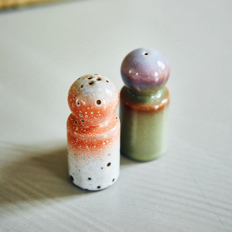 70s Salt & Pepper Set Asteroids Peat