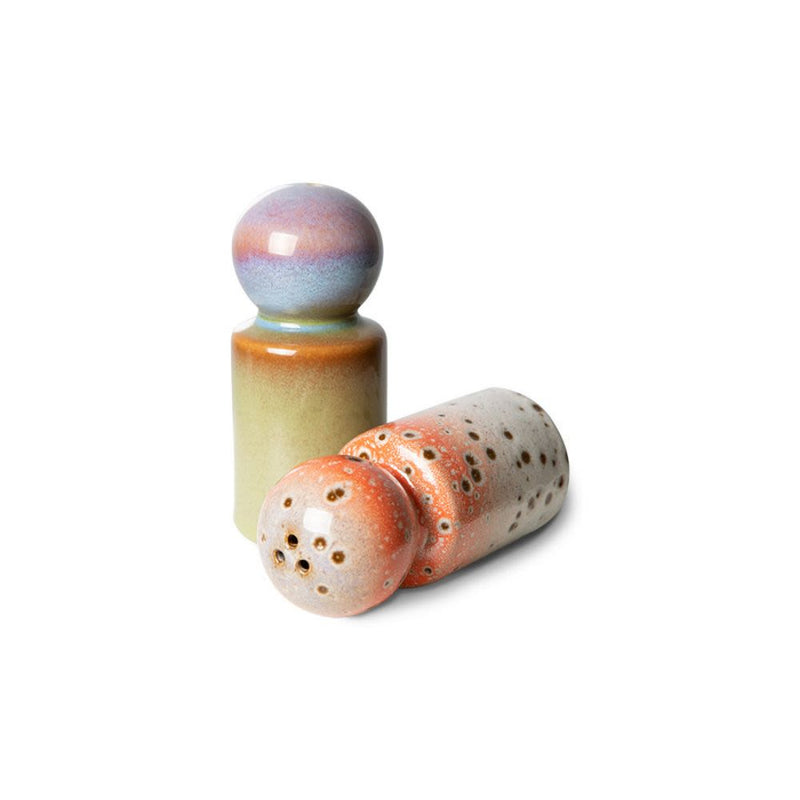 70s Salt & Pepper Set Asteroids Peat