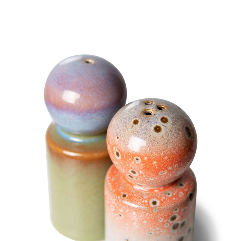 70s Salt & Pepper Set Asteroids Peat