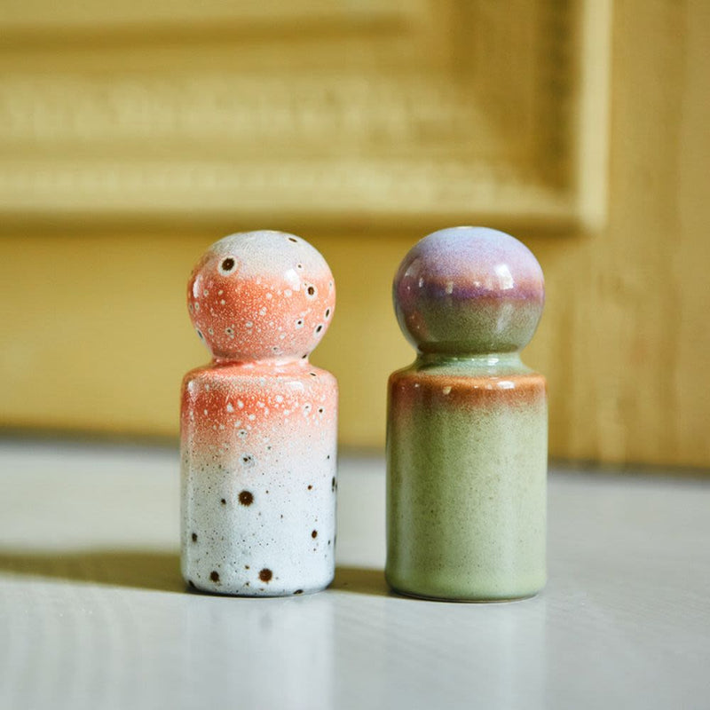 70s Salt & Pepper Set Asteroids Peat