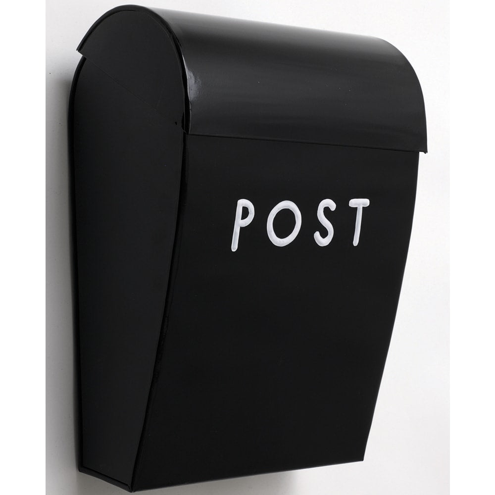 Postkasse med Lås Sort